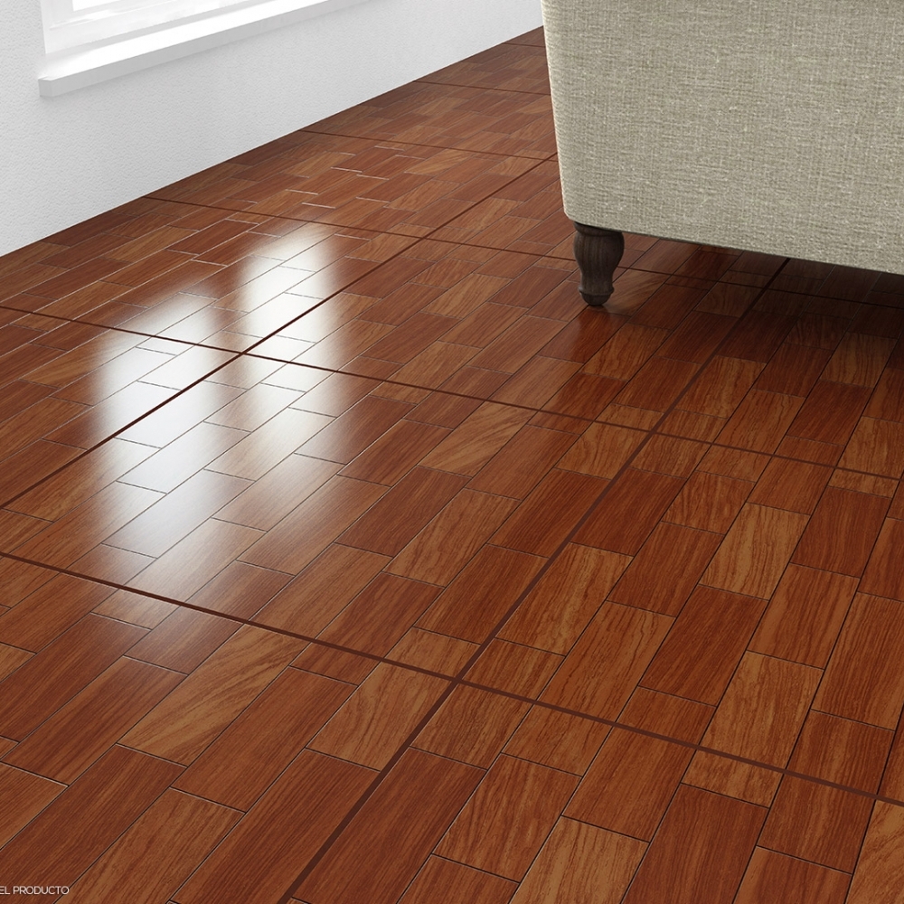 [PT44ROBLCO1B] Piso Porcelánico Tecnopiso 44x44 Roble Cognac