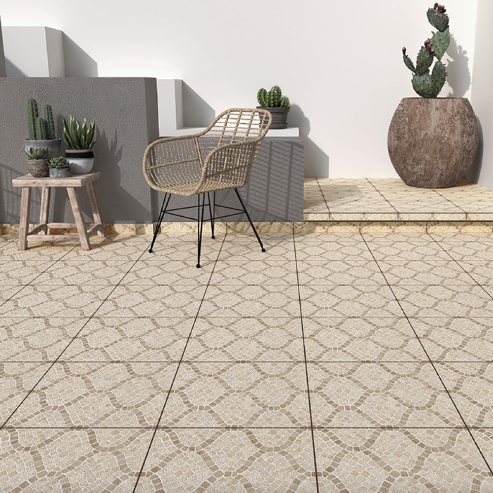 [PT44TUXTBE1B] Piso Porcelánico Tecnopiso 44x44 Tuxtla Beige