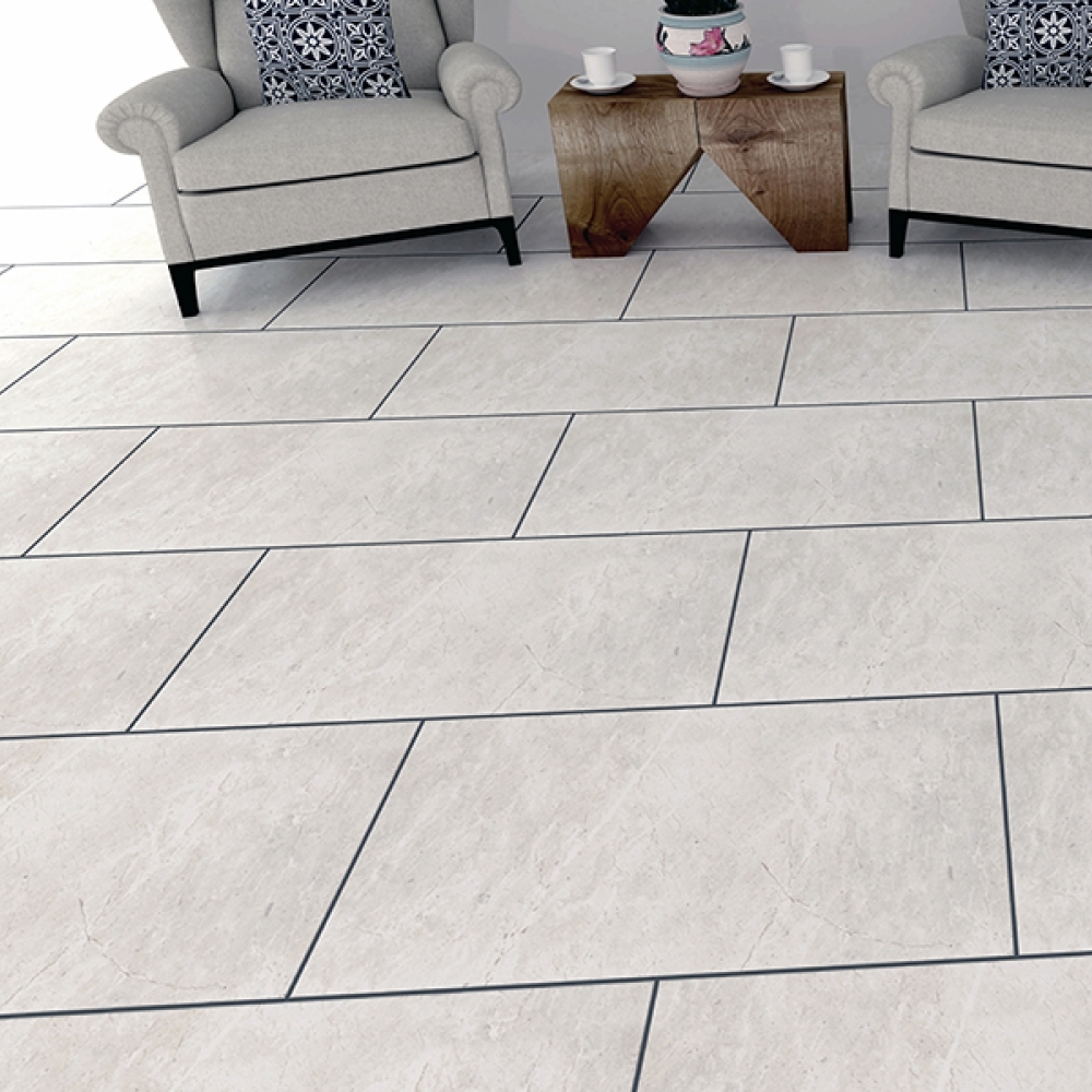 [PT459PERLGR1A] Piso Porcelánico Tecnopiso 45x90 Perla Gris