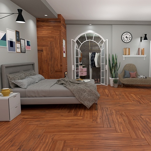 Piso Porcelánico Rectificado Tecnopiso 20x120 Ceiba Rojo